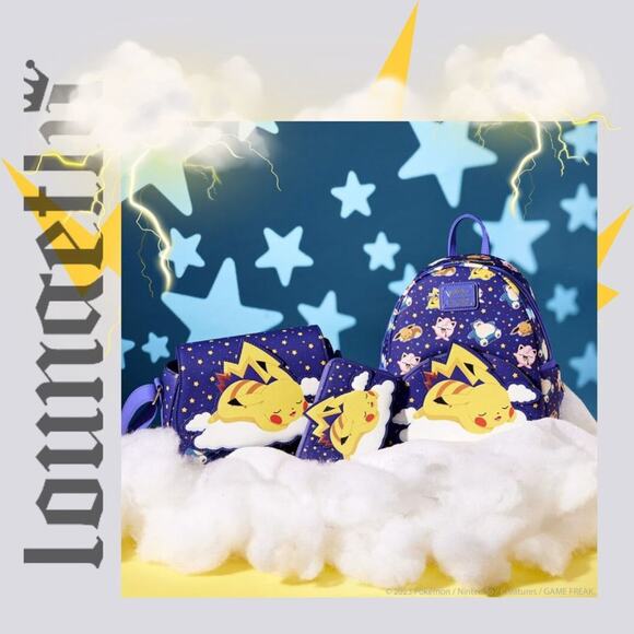 NWT Sleeping Pikachu and Friends Mini Backpack main image 8